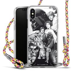 New Carry Case Transparent Stoff colourful/silber