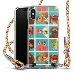 New Carry Case Transparent Stoff colourful/silber