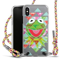 New Carry Case Transparent Stoff colourful/silber