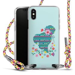 New Carry Case Transparent Stoff colourful/silber