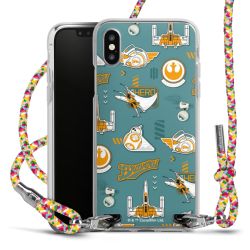 New Carry Case Transparent Stoff colourful/silber