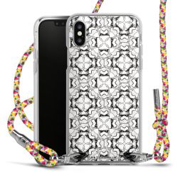 New Carry Case Transparent Stoff colourful/silber