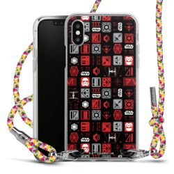 New Carry Case Transparent Stoff colourful/silber