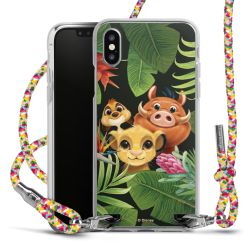 New Carry Case Transparent Stoff colourful/silber