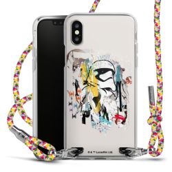 New Carry Case Transparent Stoff colourful/silber