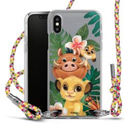 New Carry Case Transparent Stoff colourful/silber