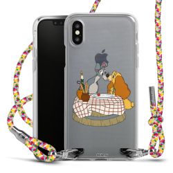 New Carry Case Transparent Stoff colourful/silber