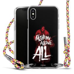 New Carry Case Transparent Stoff colourful/silber