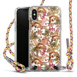 New Carry Case Transparent Stoff colourful/silber