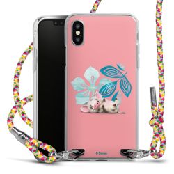 New Carry Case Transparent Stoff colourful/silber