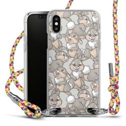 New Carry Case Transparent Stoff colourful/silber