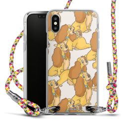 New Carry Case Transparent Stoff colourful/silber