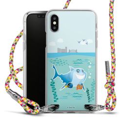 New Carry Case Transparent Stoff colourful/silber