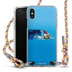 New Carry Case Transparent Stoff colourful/silber