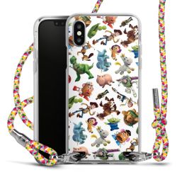 New Carry Case Transparent Stoff colourful/silber