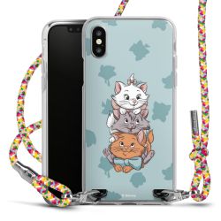 New Carry Case Transparent Stoff colourful/silber