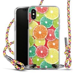 New Carry Case Transparent Stoff colourful/silber