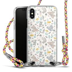 New Carry Case Transparent Stoff colourful/silber