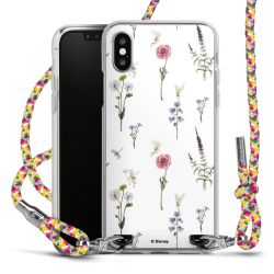 New Carry Case Transparent Stoff colourful/silber