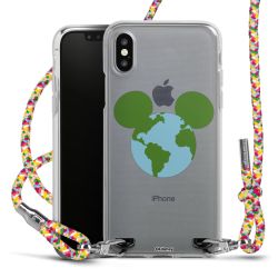 New Carry Case Transparent Stoff colourful/silber