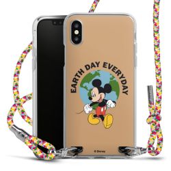 New Carry Case Transparent Stoff colourful/silber