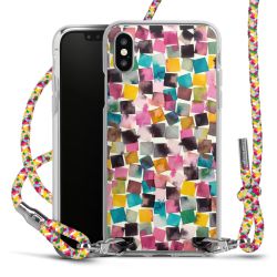 Carry Case Transparent Fabric colourful