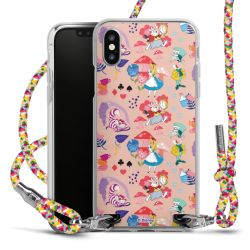 New Carry Case Transparent Stoff colourful/silber