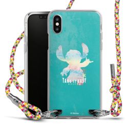 New Carry Case Transparent Stoff colourful/silber