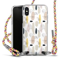 New Carry Case Transparent Stoff colourful/silber