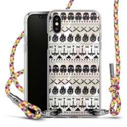 New Carry Case Transparent Stoff colourful/silber