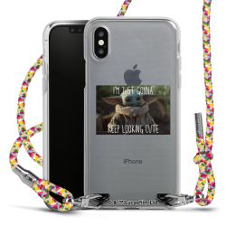 New Carry Case Transparent Stoff colourful/silber