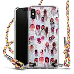 Carry Case Transparent Fabric colourful