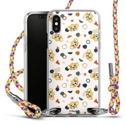 New Carry Case Transparent Stoff colourful/silber