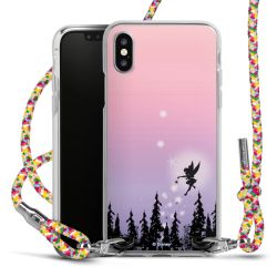 New Carry Case Transparent Stoff colourful/silber