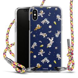 New Carry Case Transparent Stoff colourful/silber