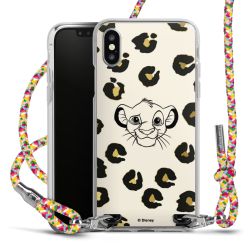 New Carry Case Transparent Stoff colourful/silber