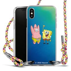 New Carry Case Transparent Stoff colourful/silber