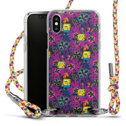 New Carry Case Transparent Stoff colourful/silber