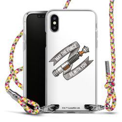 New Carry Case Transparent Stoff colourful/silber