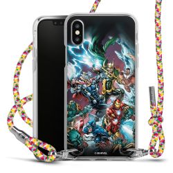 New Carry Case Transparent Stoff colourful/silber