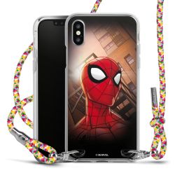 New Carry Case Transparent Stoff colourful/silber