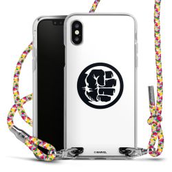 New Carry Case Transparent Stoff colourful/silber