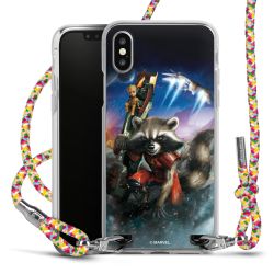 New Carry Case Transparent Stoff colourful/silber