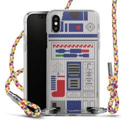 New Carry Case Transparent Stoff colourful/silber