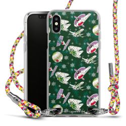 New Carry Case Transparent Stoff colourful/silber