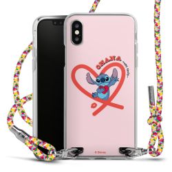 New Carry Case Transparent Stoff colourful/silber