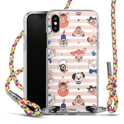 New Carry Case Transparent Stoff colourful/silber