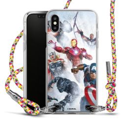 New Carry Case Transparent Stoff colourful/silber