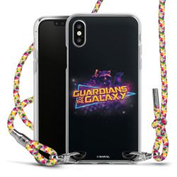 New Carry Case Transparent Stoff colourful/silber