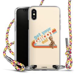 New Carry Case Transparent Stoff colourful/silber